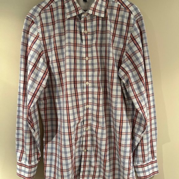 Banana Republic Men's Slim Fit Non-Iron Dress Shirt - Great Condition - Size L - Picture 1 of 3